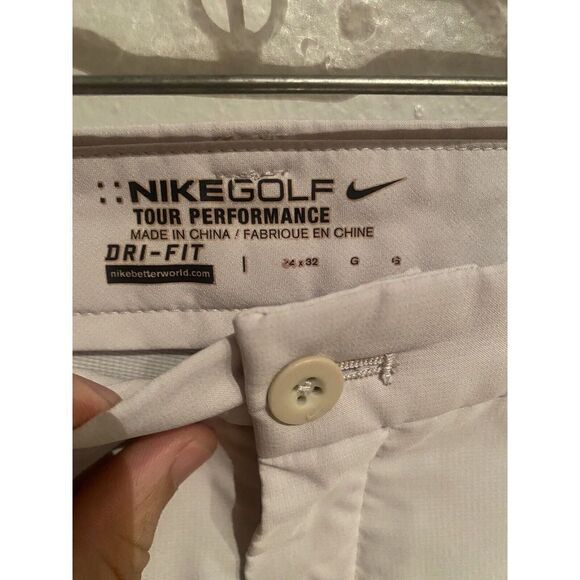 Nike Golf Mens 34x32 Cream Tour Performance Flex Tech Pants 452702 - Picture 4 of 12